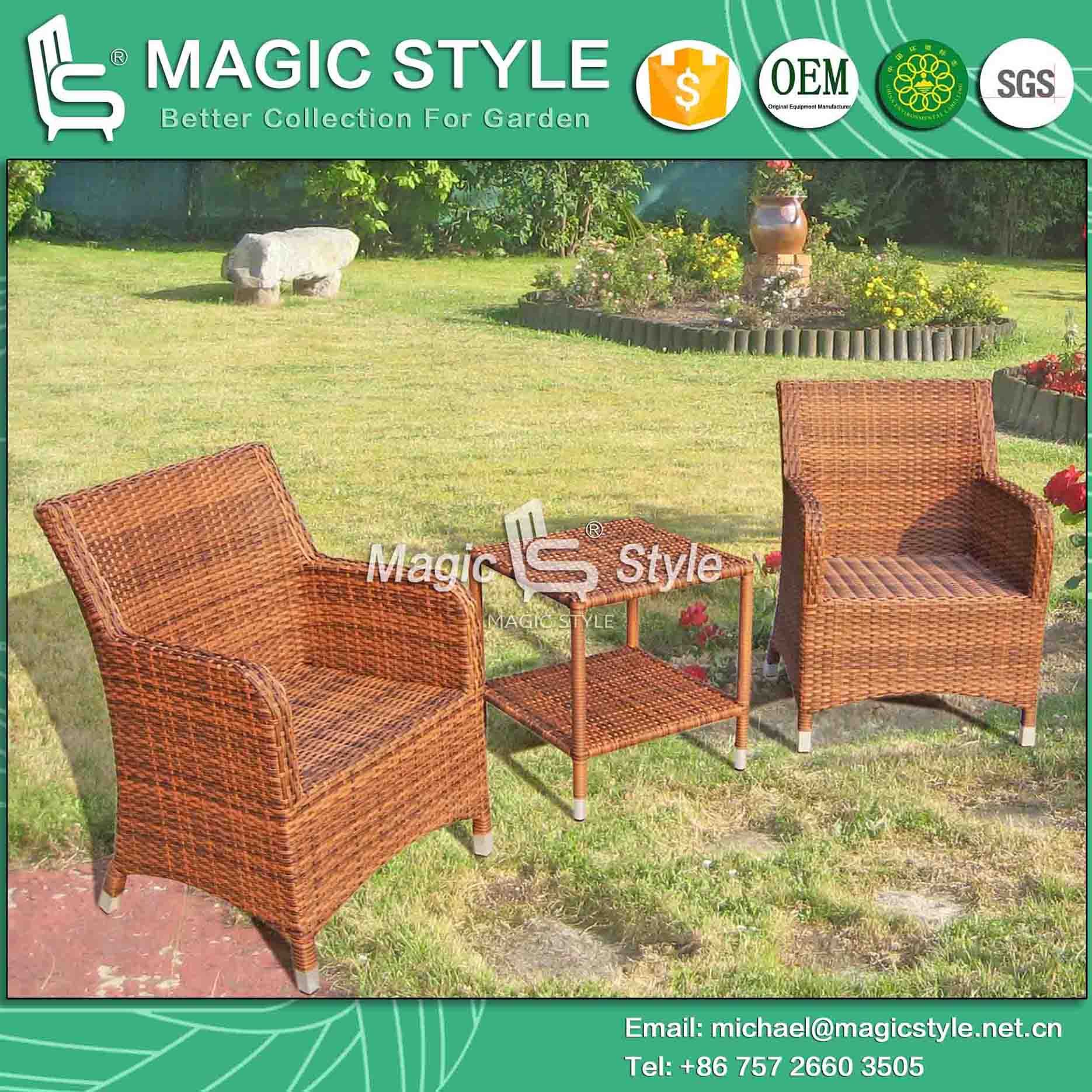 Leisure Rattan Chair Coffee Set Outdoor Dining Chair Garden Coffee Chair Patio Wicker Chair