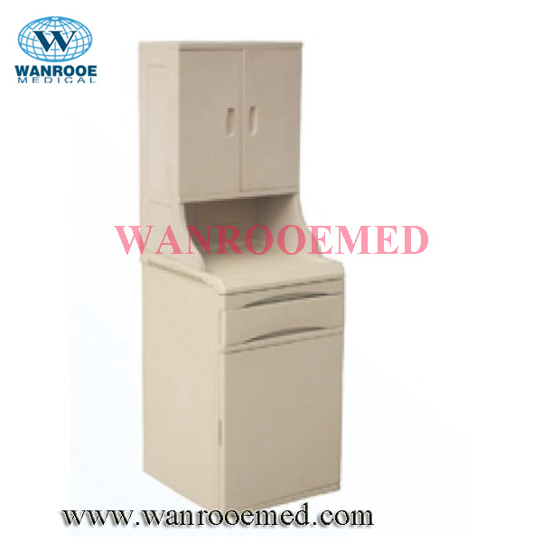 Bc008-3 Hospital Mobile ABS Bedside Cabinet