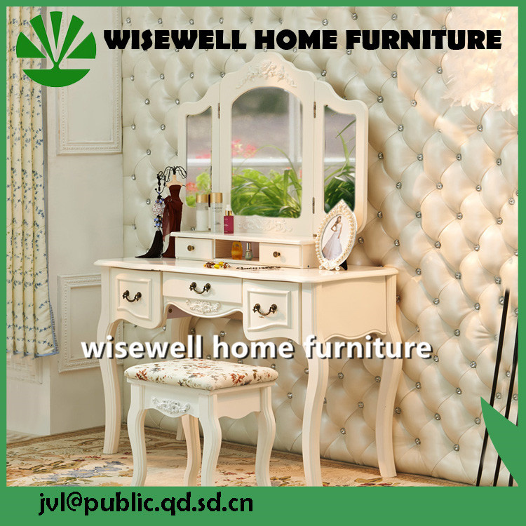French Dressing Table with Cupboard (W-HY-078)