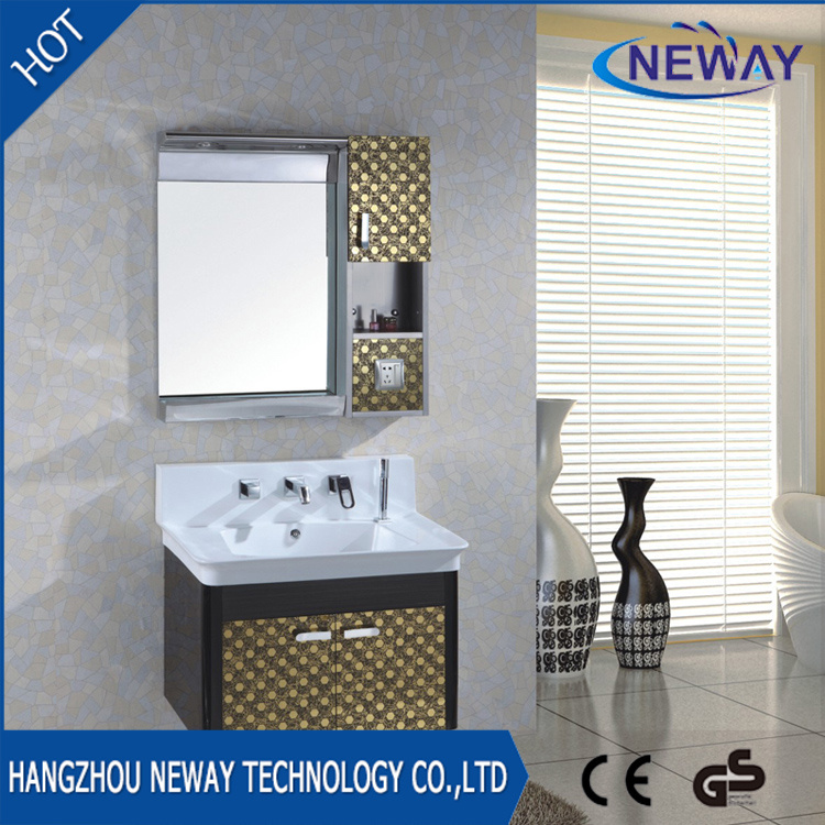 Wall Mounted Steel Hotel Small Bathroom Cabinets