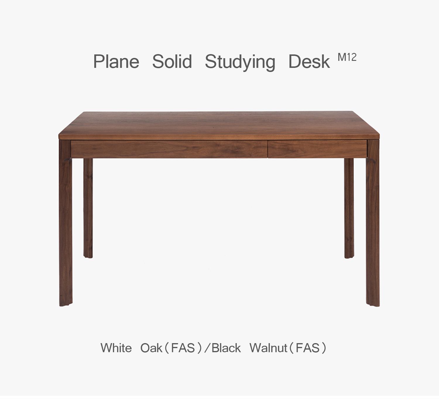 Fsc Cert American Walnut 2drawer Desk Wooden Furniture Writing Table