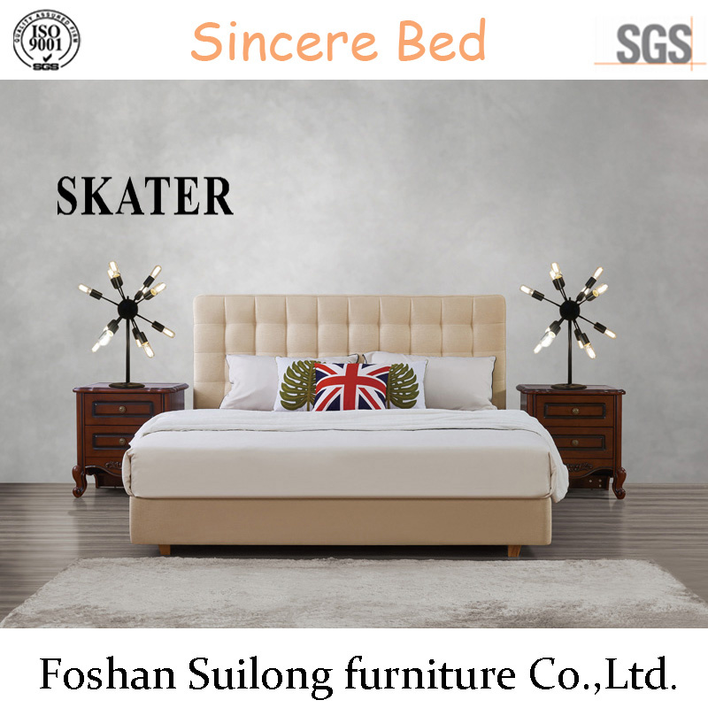 Modern Style Design American Style Fabric Bed Leather Bed A17