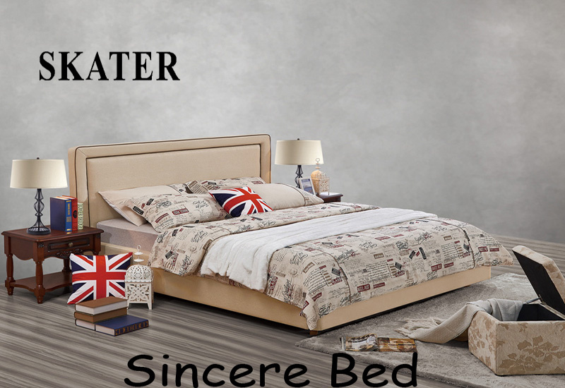 American Style Fabric Bed Leather Bed A21