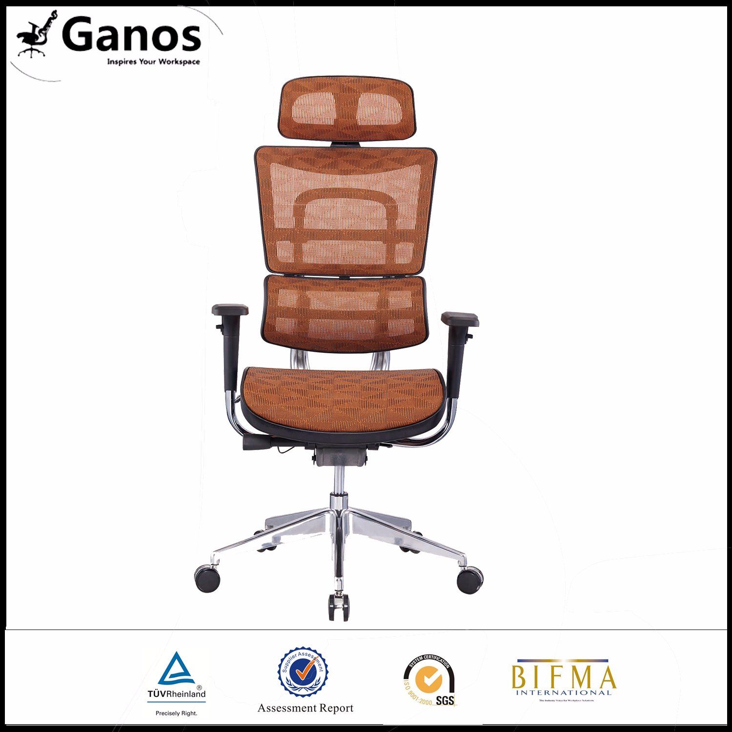 Aluminum Luxury Big Size Swivel Computer Chair