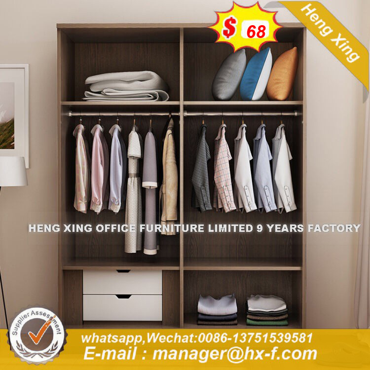 New Top Selling Wooden MDF Plywood Melamine Wardrobe (HX-8ND9307)