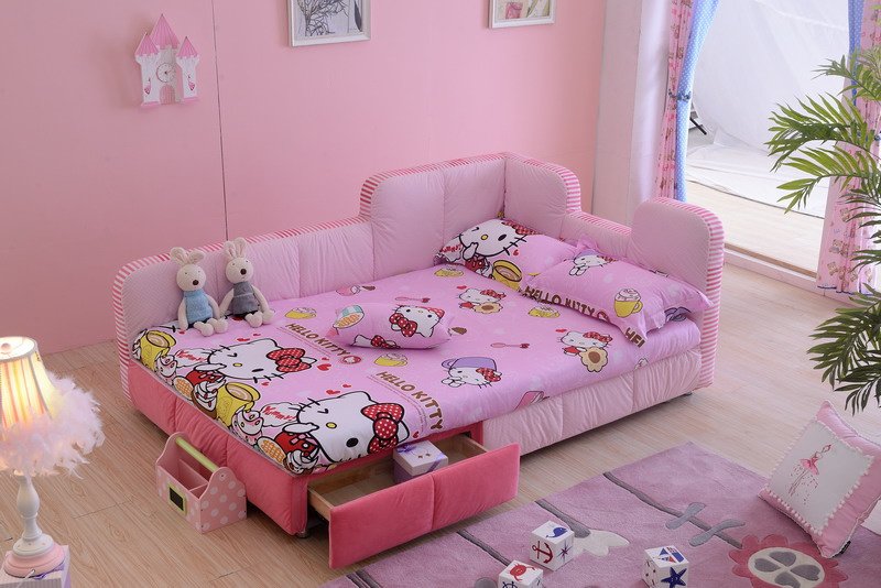 Fashion Children Fabric Soft Bed (E6019)