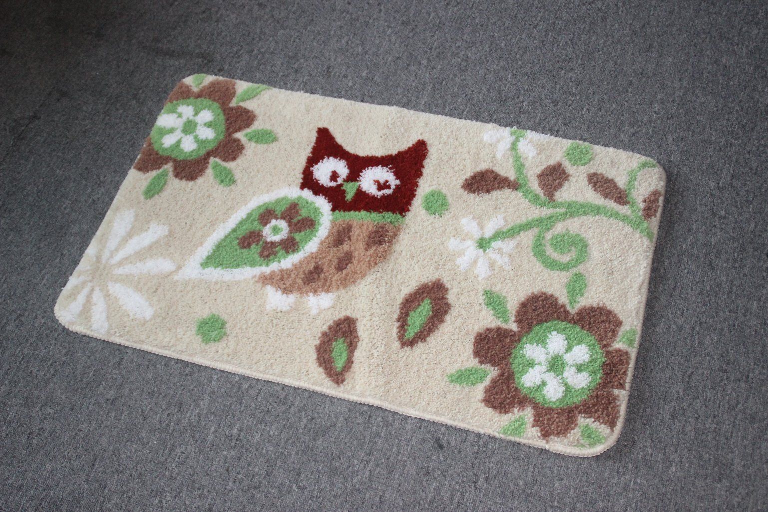 Kid Children Owl Washable safety Non-Slip Foot Massage Table Mat