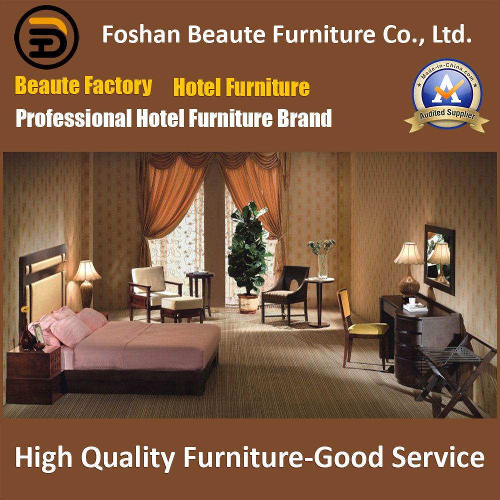Hotel Furniture/Chinese Furniture/Standard Hotel King Size Bedroom Furniture Suite/Hospitality Guest Room Furniture (GLB-0109825)