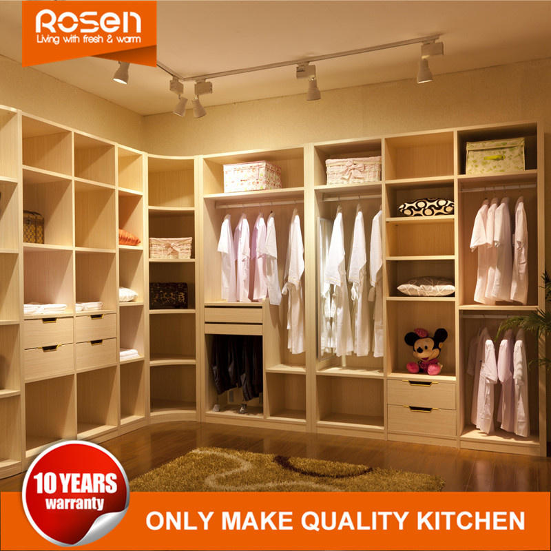 Maple Color Wood Walk in Wardrobes for Sale