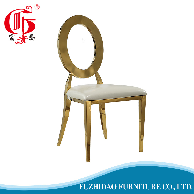 Upscale Hot Sale Leather Stainless Steel Frame House Chair