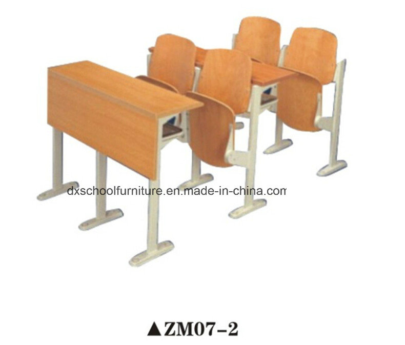 Wooden School Desk and Chair for Step Classroom