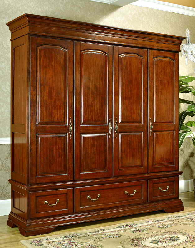 Painting Solid Wood Bedroom Wardrobe (GSP9-004)