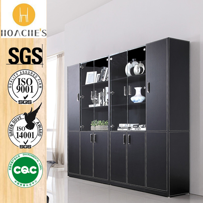 Contemporary Design Veneer Book Cabinet for Office Used (G07B)