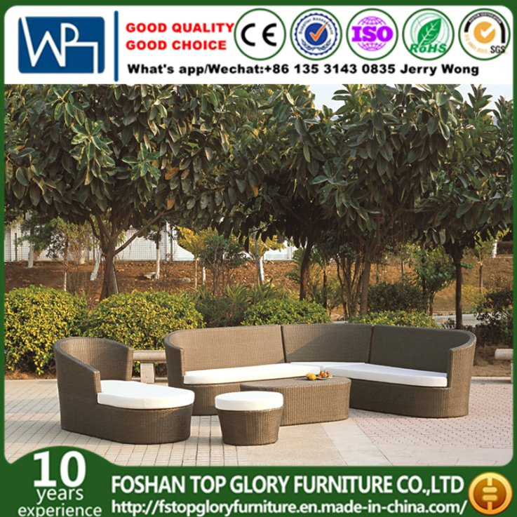 Rattan Garden Furniture Corner Sofa Set (TG-JW23)