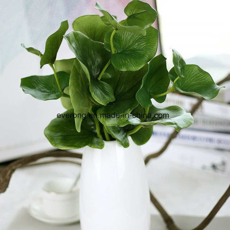 Real Touch Butterfly Leaf Fork Artificial Greenery Faux Plants for Wall Decoration