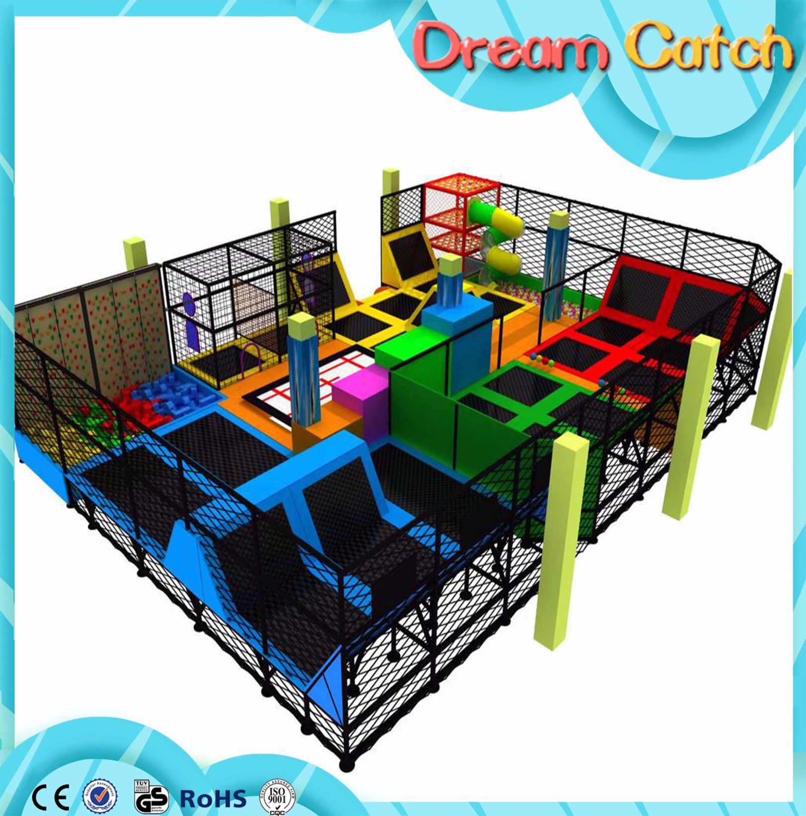 2017 Ce Hot Style Amusement Park Bungee Trampoline