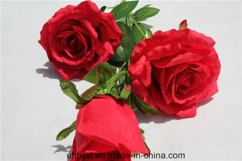 Environmental Friendly Artificial Rose Flower Fake Rosa Flower for Decor