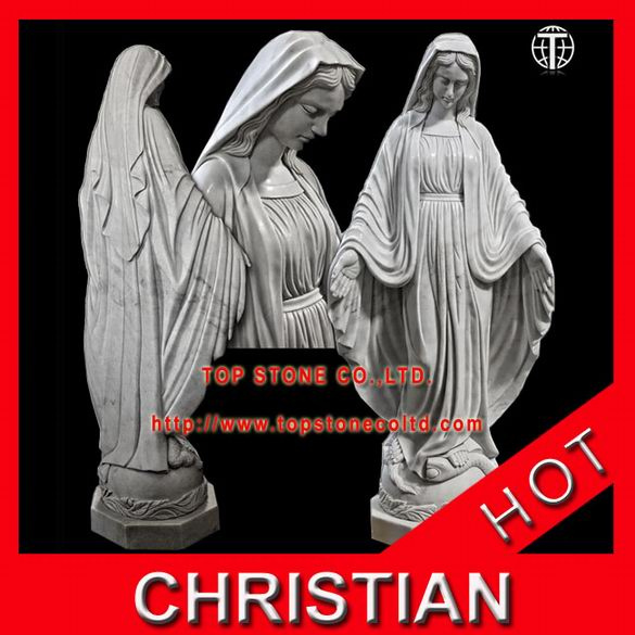 Blessed Virgin Mary Marble Sculpture Mother Marble Statue