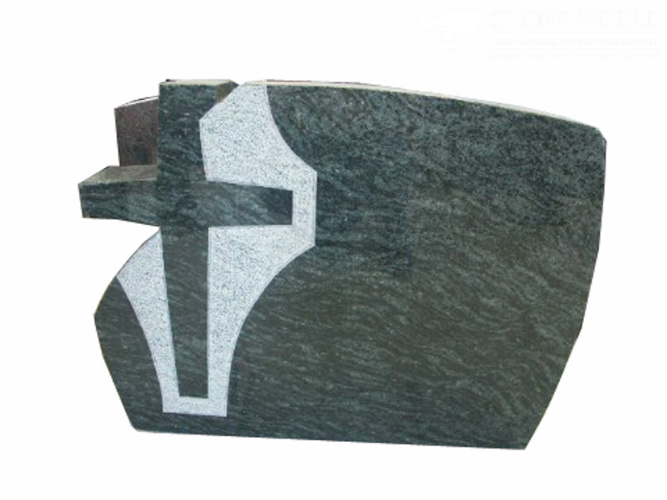 Granite Stone Monument / Tombstone with Custom Design - Tt10
