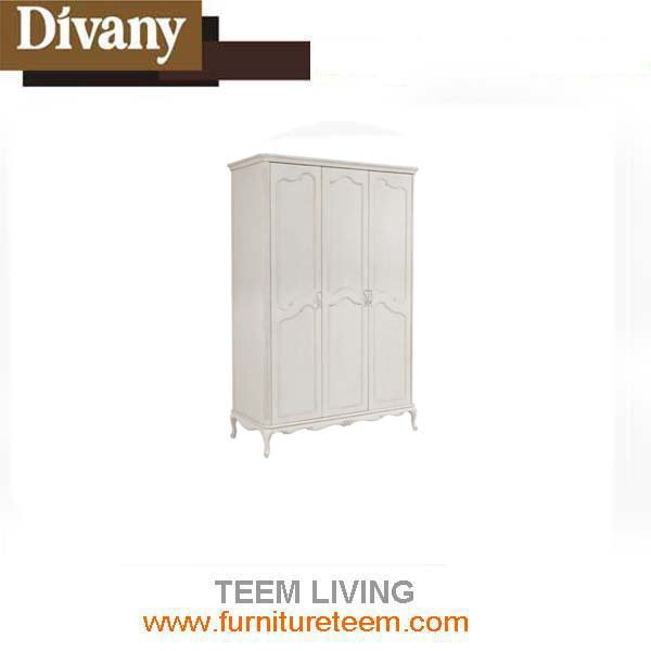 Antique White French Style and Country Style Bedroom Wardrobe Design