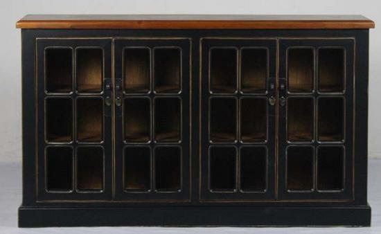 Chinese Antique Furniture Glass Buffet