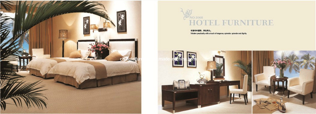 Hotel Modern Double Room Suite and Star Business Bedroom Furniture (GLB-006)