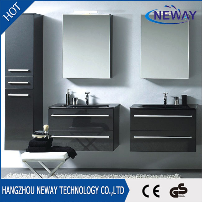 New Wall Mounted PVC Waterproof Bathroom Cabinet with Mirror