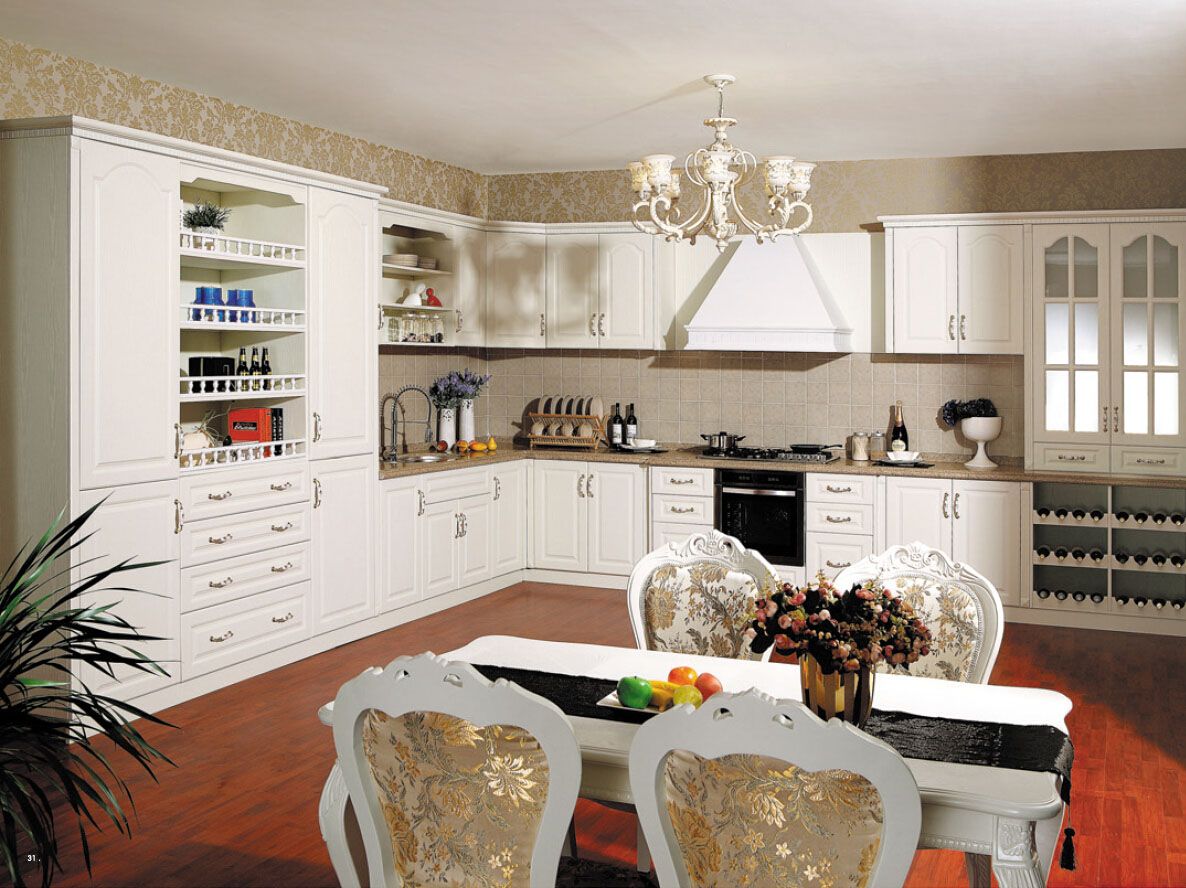 PVC Vacuum Forming Kitchen Cabinet in America Style (Br-PC001