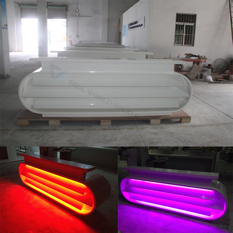 Beauty Salon Shop Counter Design Optical Ship Cashier Counter Table Design