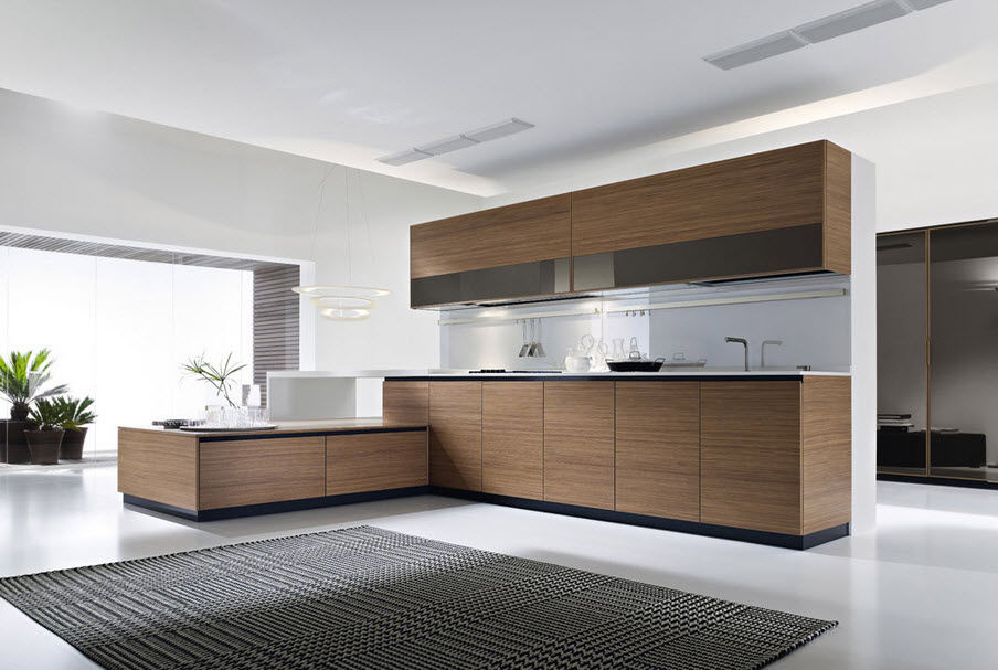 Custom Classic Cheery Kitchen Cabinet