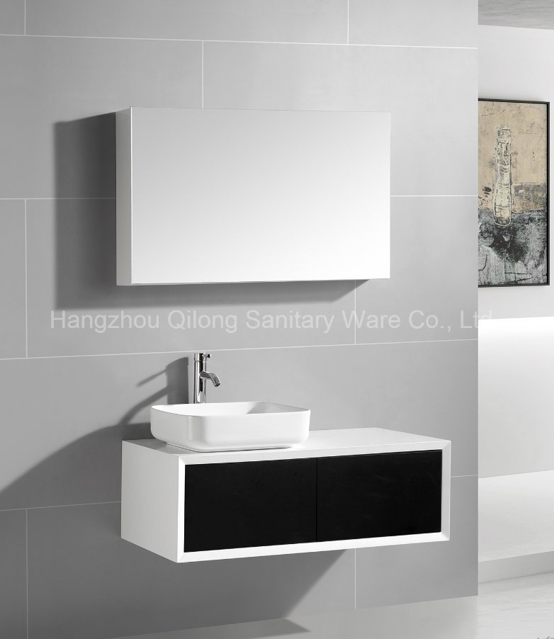 Black Painting Cabinet in PVC for Bathroom
