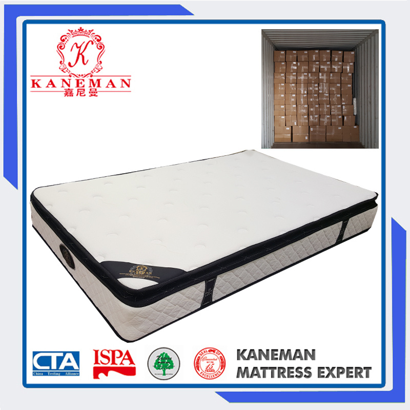 10 Inch Rolling Pillow Top Foam Mattress with Pocket Spring