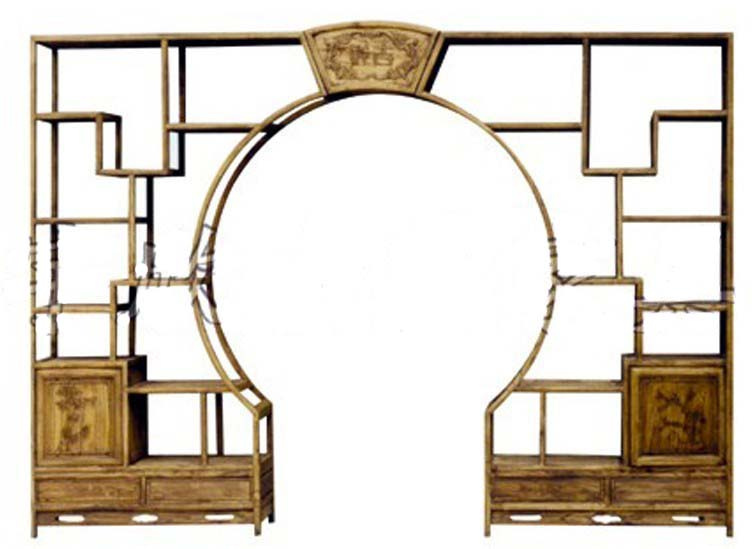 Antique Furniture Wooden Carved Display Shelf Lwa487