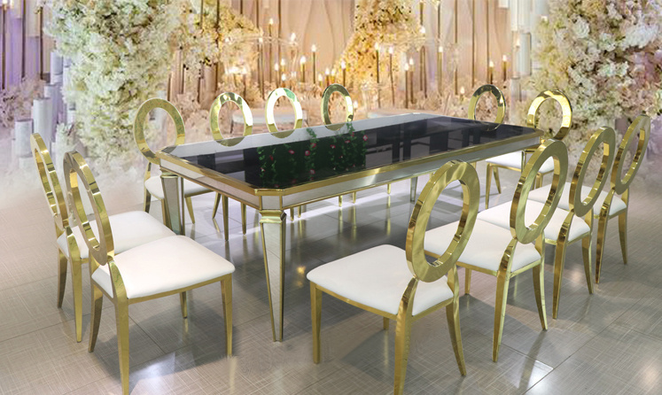 Luxury Classic MDF Dining Room Sets Dining Table Set