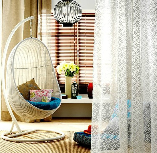 Leisure Rattan Garden Outdoor Modern Furniture Hanging Basket for Patio