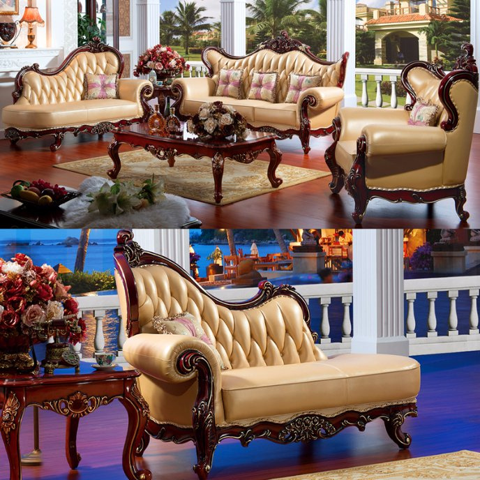 Classic Couch with Sofa Bed for Home Furniture (515)
