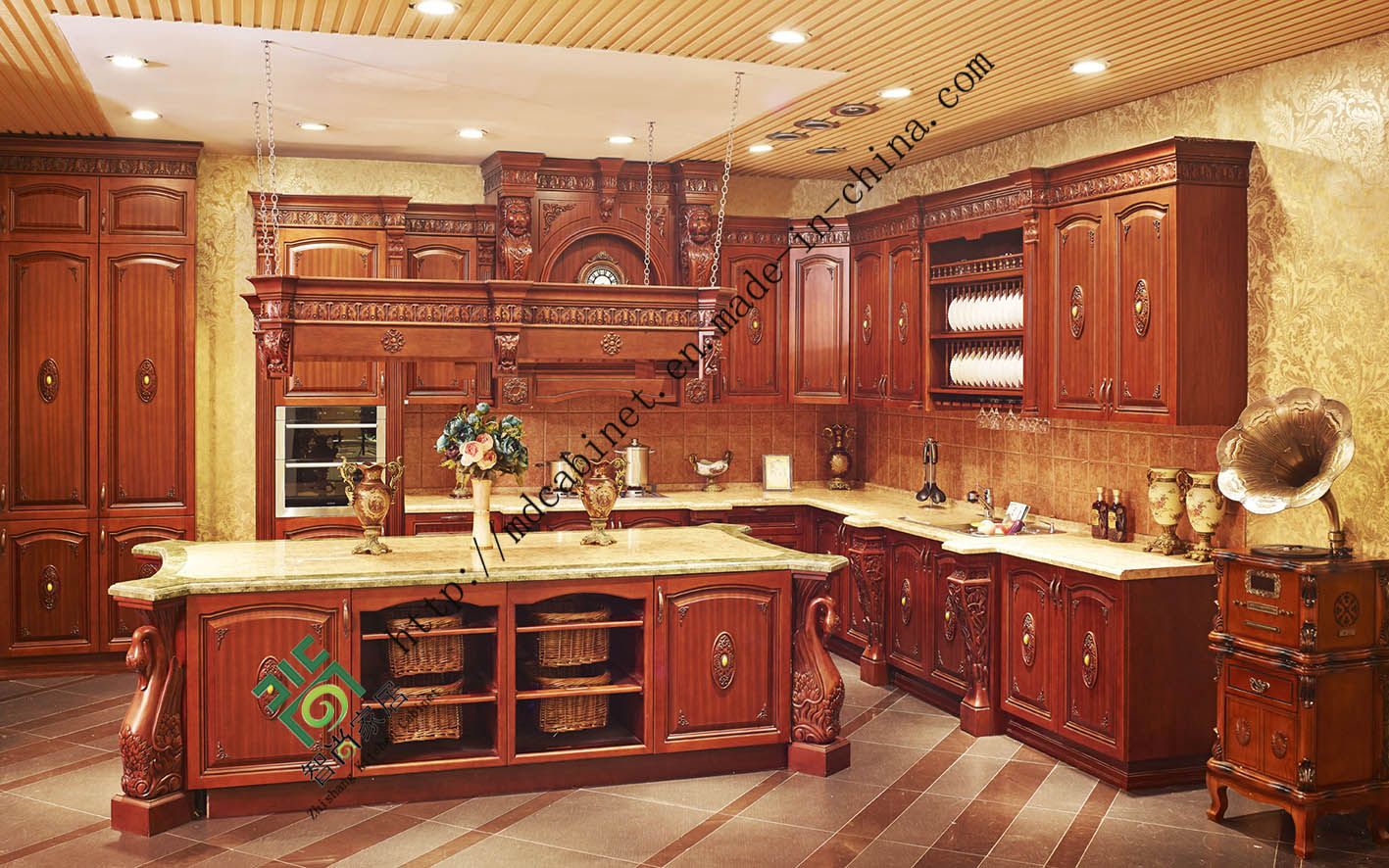 Hot-Sales Modern Glossy Solid Wood Kitchen Cabinets (zs-296)