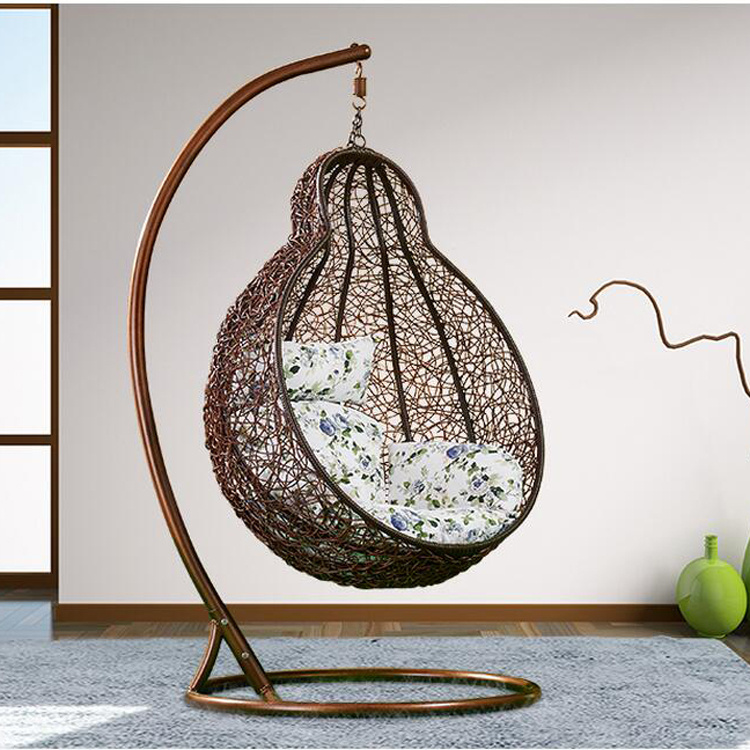 Garden Furniture Hanging Chair Wicker Egg Chair Outdoor Rattan Swing Chair (D028)