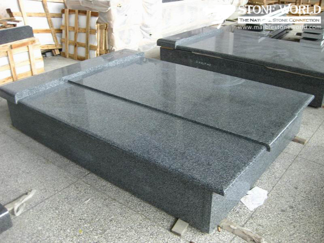 Popular Bainbrook Brown Granite Tombstone for Poland Market