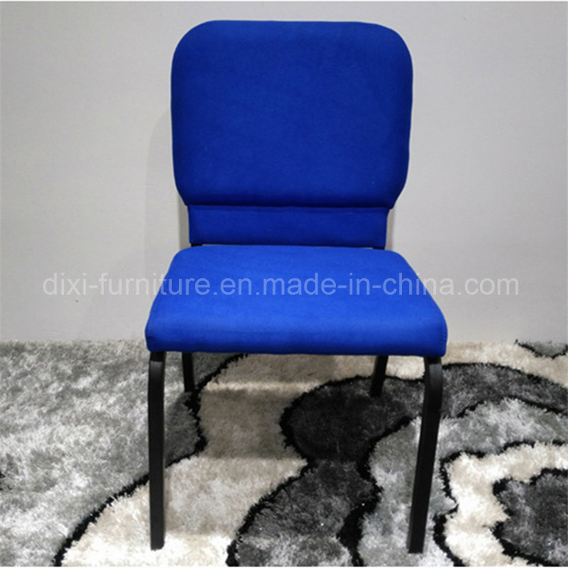 Factory Wholesale Metal Stackable Church Chair with Book Case Connecting Buckle