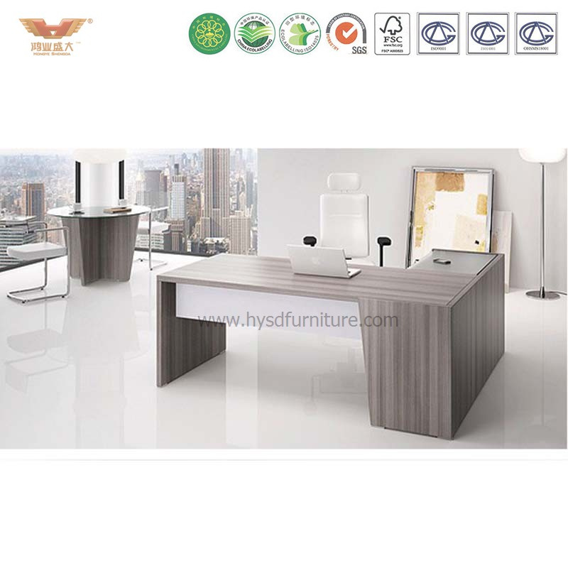 Modern Office Furniture Executive Office Desk with Side Table and Cabinets