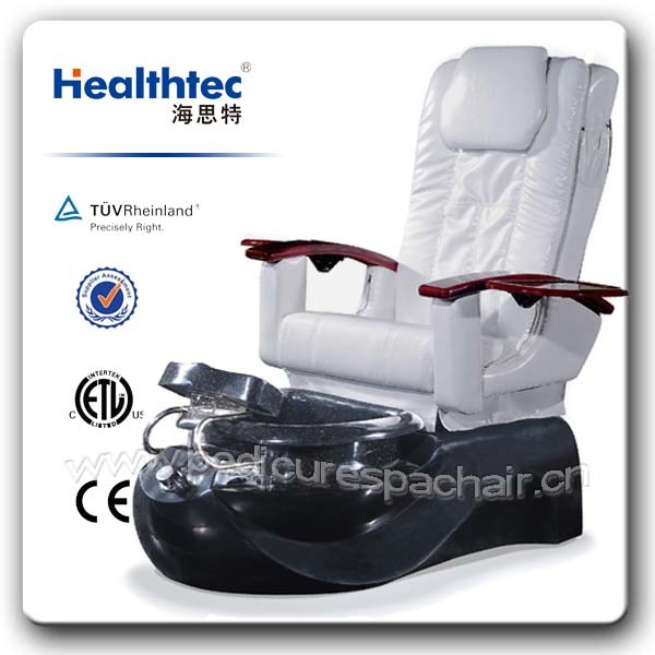 Armrest with Cup Holder Folding Salon Chair with Massage Back D401-3202
