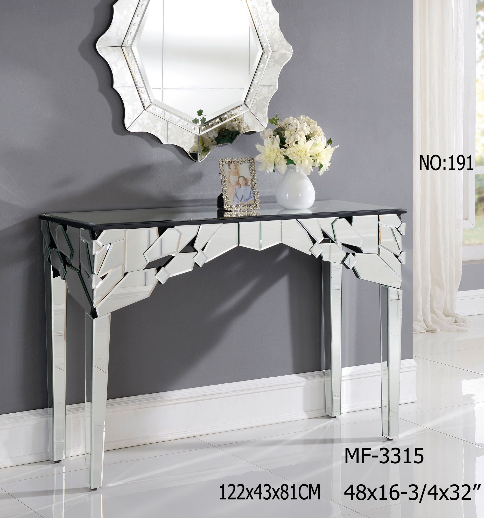 2017 Factory Direct Mirror Dresser Table