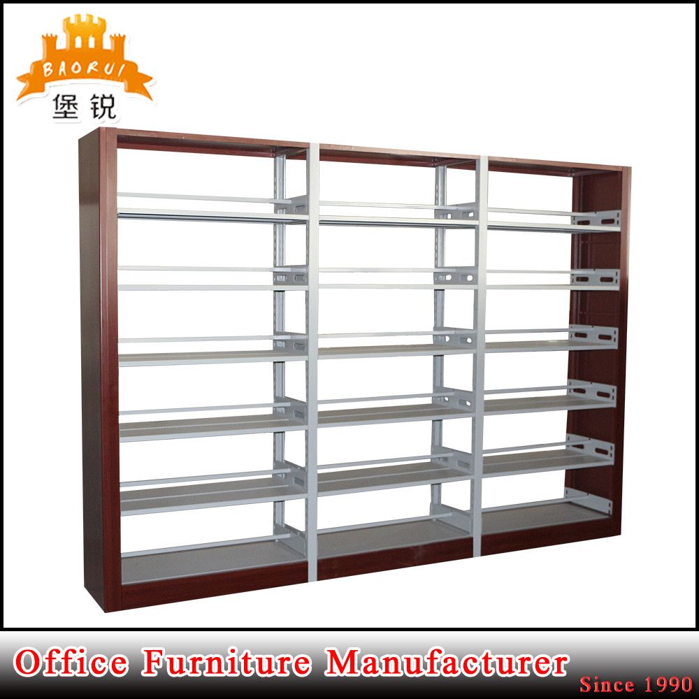 Jas-064 School Furniture Library Use Metal Book Shelf