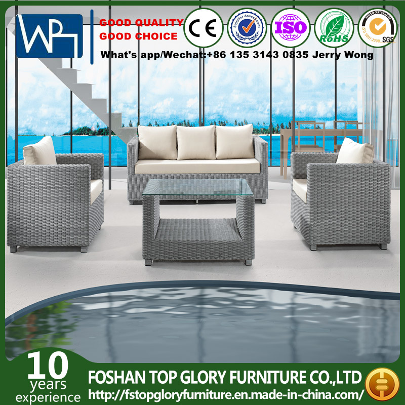 Outdoor Lounge Sets 3+1+1 Patio Garden Furniture Sofas with Cushion Tg-Jw803