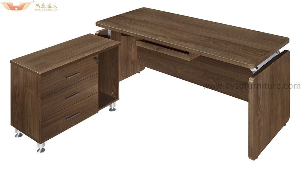 Melamine Office Table Tasking Desk Computer Desk for Staff (HY-JT23)