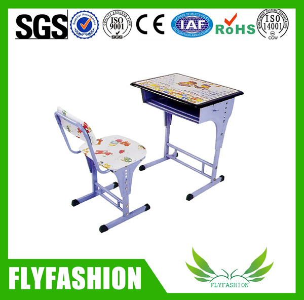 Simple Design Kid Study School Student Classroom Desk with Chair Sf-47s