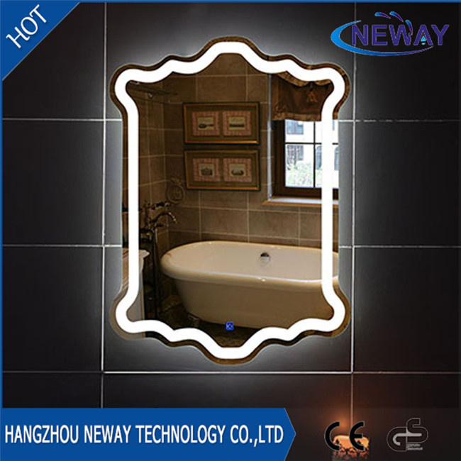 Modern Hotel Home Decorative Smart Makeup Bathroom LED Light Mirror