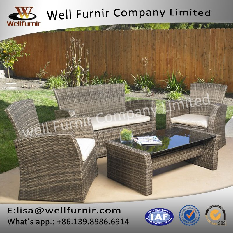 Well Furnir WF-17109 4pc Rattan Chat Set