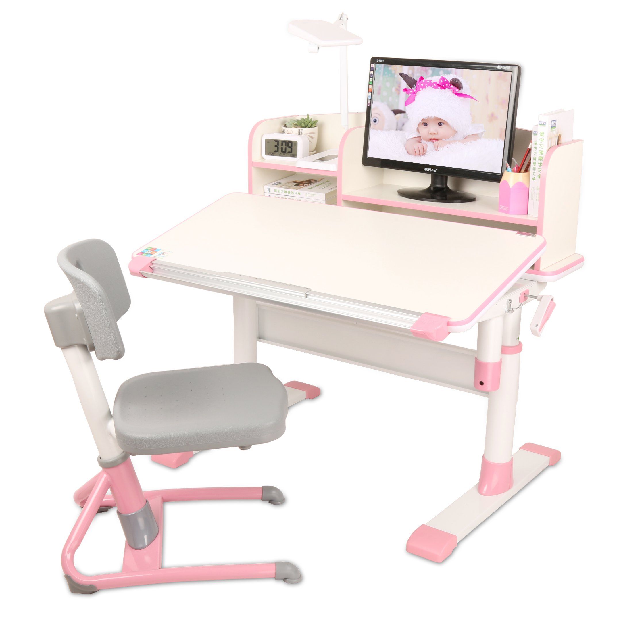 E1 MDF Ergonomic Adjustable Kids Study Table A07